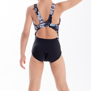 Maillots <span class=keywords><strong>de</strong></span> <span class=keywords><strong>bain</strong></span> une pièce pour filles, imprimés, séchage rapide, anti-UV, polyester/nylon, sans manches, pour les filles <span class=keywords><strong>de</strong></span> <span class=keywords><strong>12</strong></span> <span class=keywords><strong>ans</strong></span> - Product Image 2