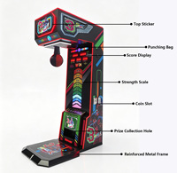 Simulateur de boxe électronique avec détection de mouvement et paiement par pièces/billets/cartes de crédit pour salles d'arcade commerciales (version anglaise)