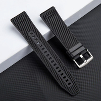 Bracelets de montre personnalisés 22 mm avec boucle à ardillon et logo, accessoires à remplacement rapide, bracelet de montre connectée sport en nylon tressé et silicone, étanche