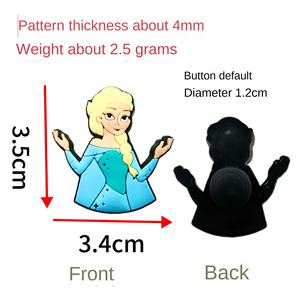 Accessoires de chaussures de luxe Frozens mignon boucles en plastique PVC Anna sabots décorations de chaussures <span class=keywords><strong>Elsa</strong></span> princesse décorations bricolage unisexe - Product Image 5
