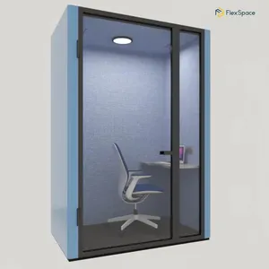 Flexspace 2024 New 2 Seat Office Pod Meeting Pod Private Space Soundproof With Pod Furniture Sound Proof Booth