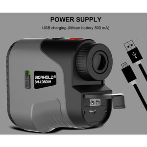 Gri Golf lazer menzil ölçer 905nm lazer mesafe ölçer IP54 anma 6.5X büyütme - Product Image 4