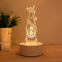 Lampe LED à illusion 3D pour chambre personnalisée Lampe de table décorative pour enfants avec batterie USB acrylique 3D à LED Veilleuse 3D à offrir aux enfants
