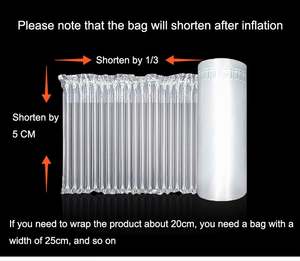 Emballage express 30 35 40CM, coussin antichoc, matériau de colonne d'air gonflable, film anti-collision, sac à bulles - Product Image 6