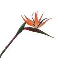 Bunga Buatan Bird of Paradise, Strelitzia Karet Lembut Besar, Model Baru Gaya Cina untuk Dekorasi Ruangan Rumah atau Kantor.