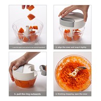 Écraseur d'ail manuel multifonctionnel en plastique, outil de cuisine pour écraser les oignons verts, le gingembre, les pommes de terre et la purée de citrouille