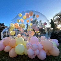Portable extérieur bulle tente Transparent bulle dôme maison gonflable bulle Camping tente maison avec Tunnel