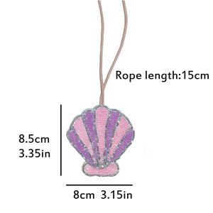 Appliques et porte-clés en strass personnalisés en gros, breloques de sac en forme d'animaux marins et de fruits en perles 3D faites à <span class=keywords><strong>la</strong></span> main - Product Image 5