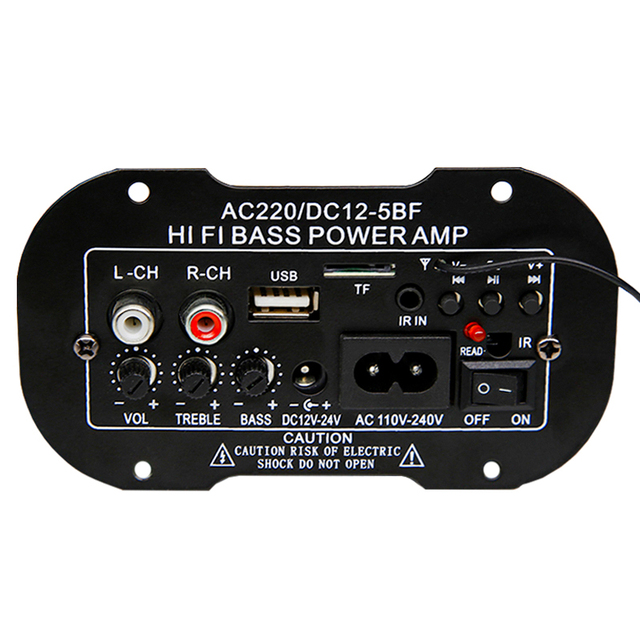 Chipskey #50151 Car Wireless USB DAC FM Radio TF Player Subwoofer Amplificador Speaker 25W Audio Amplifiers Sensor Modules Kit