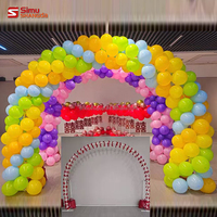Colonnes de ballons en latex auto-gonflantes pour mariages, fêtes d'anniversaire, colonnes de ballons en forme de fleurs