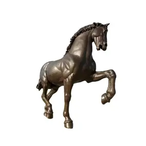 Statue de cheval sautant de haute qualité Sculpture décoration extérieure Statue d'animal grandeur nature pour l'extérieur