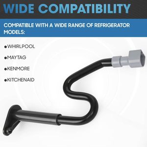 Para <span class=keywords><strong>Whirlpool</strong></span> Maytag para Kenmore Compatible 220V Tubo de drenaje de <span class=keywords><strong>refrigerador</strong></span> de plástico Modelos de repuesto 2887289 y 2887289 W10210987 - Product Image 5