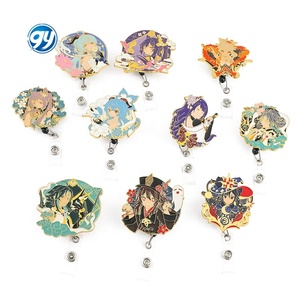 Genshined ajustable ID Badge Holder Anime Metal Clip Anti-Lost Card Game Accesorios - Product Image 5