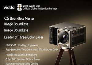 Projecteurs Hisense Vidda C5 <span class=keywords><strong>Master</strong></span> 4k 8 Go de RAM 6800CVIA Contraste élevé <span class=keywords><strong>Cinéma</strong></span> maison intelligent à laser - Product Image 2