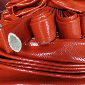 Ready to Ship Fireproof <strong>Silicone</strong> <strong>Rubber</strong> Coated Fiberglass Sleeves Insulated Flexible Fire Protection Equipment &amp; Accessory - Product Image 3