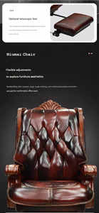 <span class=keywords><strong>Sedia</strong></span> Direzionale in Pelle di Lusso per Dirigenti o Presidenti, Design Moderno, Vera Pelle, <span class=keywords><strong>Sedia</strong></span> da <span class=keywords><strong>Ufficio</strong></span> Professionale - Product Image 6