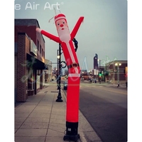 Personnalisable Gonflable Père Noël Air Dancer Tube Homme pour Noël Cour/Magasin/Rue Décoration Attrayant Ornement De Vacances