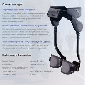 Exoesqueleto Robótico Plegable Ultraligero <span class=keywords><strong>de</strong></span> 2 kg con Asistencia Eléctrica IA OEM, Batería <span class=keywords><strong>de</strong></span> 20 KM, Resistente al Agua IP54, para Caminar y Deportes al Aire Libre - Product Image 3
