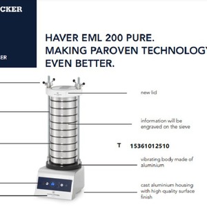 NEXOPART EML200 Series Sieve Analyzer Dry Particle Size Analyzer For Metal Ash Circular <b>Vibrating</b> <b>Screen</b> Germany - Product Image 3