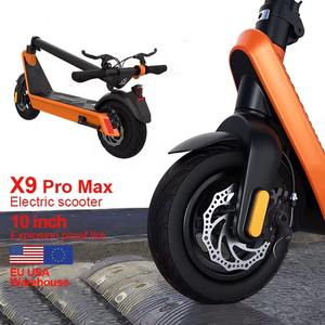 Nuevo patinete eléctrico <span class=keywords><strong>de</strong></span> plegado rápido X9 Plus, almacén europeo <span class=keywords><strong>de</strong></span> EE. UU., Reino Unido, 500W, 550W, 10 pulgadas, neumático grueso, patín eléctrico, potente para adultos - Product Image 1