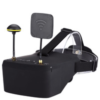 Lunettes FPV LS 800D avec DVR 5.8G 40CH 5 pouces 800x480, casque vidéo Diversity avec batterie intégrée pour pièces FPV de course RC