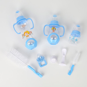 Tetinas de silicona para alimentación y lactancia de bebés, biberones de leche para recién nacidos, conjuntos de biberones para bebés, biberones de alimentación complementaria para niños - Product Image 4