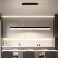 Lustre suspendu long moderne et minimaliste pour salle à manger, salle de banquet, restaurant, maison, salon