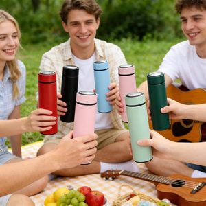 Personalized <b>Thermos</b> Flask Vacuum Insulated Smart Water Bottle Temperature Display Coffee <b>Tea</b> Infuser Travel Water Bottle - Product Image 3