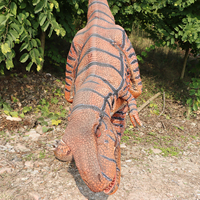 Costume de dinosaure T-Rex animatronique réaliste avec texture authentique, cadre métallique et soie de silicone, à vendre pour parcs d'aventure