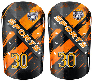 Football <b>Shin</b> Guards Professional Sports Use Custom Printed From Your Image Thickened <b>Slip</b> <b>in</b> <b>Shin</b> <b>Pads</b> With Double Straps - Product Image 4