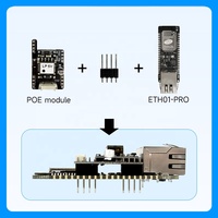 NOUVEAU Module Ethernet WT32-ETH01 PRO RJ45 ESP32 basé sur ESP32 S3 16M Flash avec alimentation par module Ethernet pour passerelle Ethernet IoT