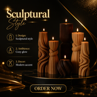 Bougie artisanale en cire de soja parfumée, changeante de couleur - Plusieurs couleurs pour la décoration de la maison à Halloween et Noël