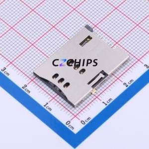 SIM-130-ARP8H18 SIM Card Connector SMD Connector Self-Return Type Mini SIM Card Card Holder With Card Detection - Product Image 1
