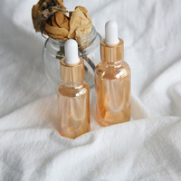 Flacon compte-gouttes en verre ambré transparent personnalisé de 5 ml, 10 ml, 15 ml, 20 ml, 30 ml (1 oz, 2 oz) pour huile essentielle, sérum ou huile, vide