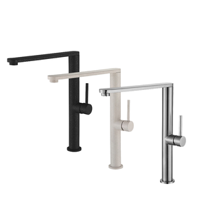 Rubinetto da <span class=keywords><strong>cucina</strong></span> HEZEE di lusso leggero nero per acqua calda e fredda, rubinetto per <span class=keywords><strong>lavello</strong></span> e lavabo - Product Image 1