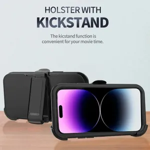 Funda Protectora Resistente CHAOYIDIAN para <span class=keywords><strong>iPhone</strong></span> 17 16 15 14 Plus <span class=keywords><strong>13</strong></span> 12 Pro Max, con Clip para Cinturón, a Prueba de Golpes - Product Image 5