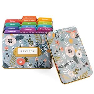 High Quality Rectangular Prayer Gift Card Tin <strong>Recipe</strong> <strong>Box</strong> with Cards and Dividers Card 4x6 Boxes Set Tin <strong>Recipe</strong> Packaging - Product Image 5