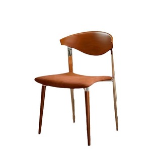 Silla de Comedor Nórdica Retro de Madera Maciza con Respaldo para Comedor, Uso Adulto - Product Image 5