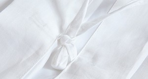 Juego de cama de hotel de lujo de gama alta, juego de sábanas de edredón de algodón a rayas blancas, ropa de cama duradera resistente a las arrugas - Product Image 3