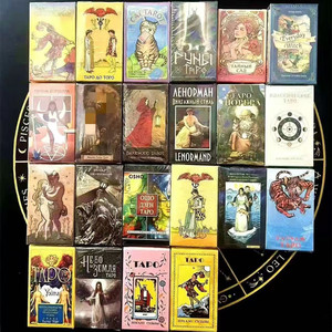 Tarjetas de Tarot y Oráculo al por Mayor, Ecológicas, con Afirmaciones Positivas, Baraja de Tarot Ruso en Papel con Guía, en Venta - Product Image 2
