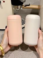 Thermos isotherme à double paroi en acier inoxydable personnalisé de 400 ml en forme de capsule, bouteille d'eau de voyage avec filtre