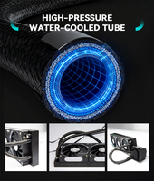 Kipas Pendingin Air PC Lineng Kustomisasi Performa Tinggi dengan Layar Temperatur, Heatsink untuk Casing Komputer, Bantalan Cair, Daya Tahan Panas 320W