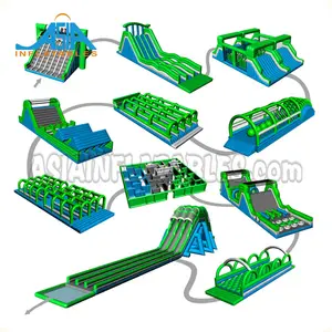 Giant Inflatable 5 18k Game Adult Inflatable Obstacle Course ; Event Giant Insane Inflatable 5 18k Obstacle For Sale