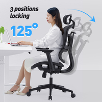 Fabrication de chaises de bureau ergonomiques en maille intégrale réglables, style moderne, pour PDG, vente en gros en Chine