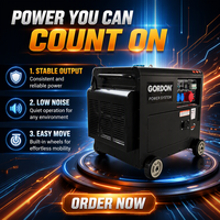 GORDON GD9500SD 7KW 50Hz Leiser Luftgekühlter Dieselgenerator Einphasig Dreiphasig Tragbares Notstromaggregat für Baustellen