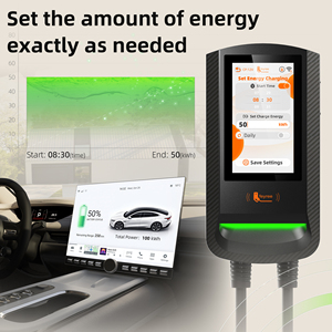 Borne de recharge murale EV Type 1 Feyree avec autorisation par carte RFID, 7,6 kW, écran tactile 7 pouces, contrôle par application, mise à jour OTA, historique de charge, chargeur de voiture 12 kW - Product Image 3