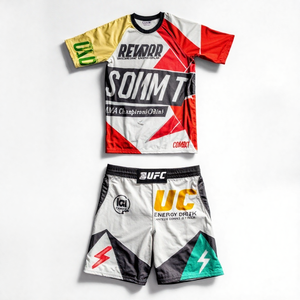 Ensemble d'entraînement personnalisé pour hommes, MMA, boxe, kung-fu <span class=keywords><strong>chinois</strong></span>, karaté, muay-thaï, comprenant un costume <span class=keywords><strong>de</strong></span> <span class=keywords><strong>combat</strong></span> et un short - Product Image 5