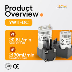 YW11-DC 1.5V 6V 12V Fluxo de Ar Máximo 1.5L/min Max Fluxo De 180 ml/min Líquido Resistência Química ferramenta analógica de laboratório de aquário água - Product Image 2