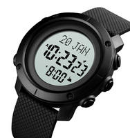 Jam Tangan Digital Multifungsi Skmei 1728 Muslim Azan dengan Logo Kustom dan Penunjuk Arah Kiblat