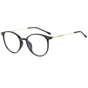 9531 Tr90 <b>Round</b> <b>Frame</b> Clear Lenses Unisex Anti Blue Light Reading Glasses Gray Full Rim Medium Size - Product Image 4